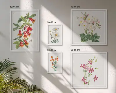 Gallerijmuur bloemmotieven set met bloemenprints