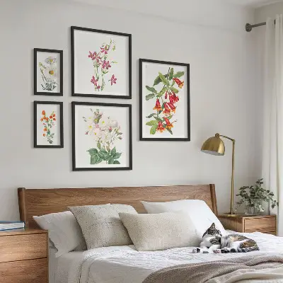 Gallerijmuur bloemmotieven set met bloemenprints