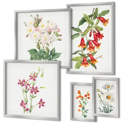 Gallerijmuur bloemmotieven set met bloemenprints