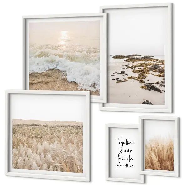 Gallery wall Natuurlijke strandlandschappen