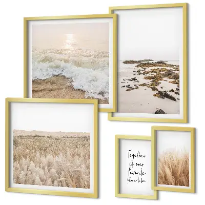 Gallery wall Natuurlijke strandlandschappen