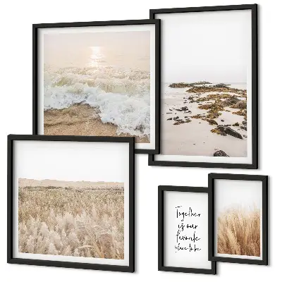 Gallery wall Natuurlijke strandlandschappen