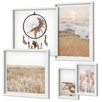 Wanddecoratie compositie Natuurlijke strandlandschappen