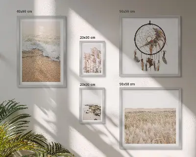 Wanddecoratie compositie Natuurlijke strandlandschappen