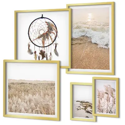 Wanddecoratie compositie Natuurlijke strandlandschappen
