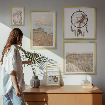 Wanddecoratie compositie Natuurlijke strandlandschappen