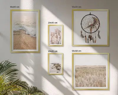 Wanddecoratie compositie Natuurlijke strandlandschappen