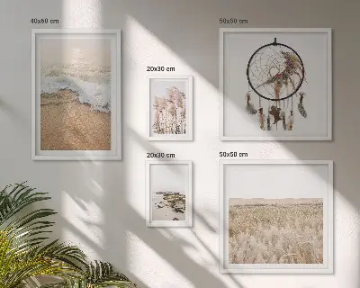 Wanddecoratie compositie Natuurlijke strandlandschappen