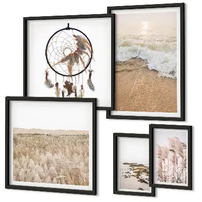 Wanddecoratie compositie Natuurlijke strandlandschappen