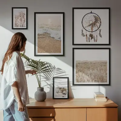 Wanddecoratie compositie Natuurlijke strandlandschappen