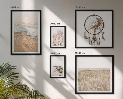 Wanddecoratie compositie Natuurlijke strandlandschappen