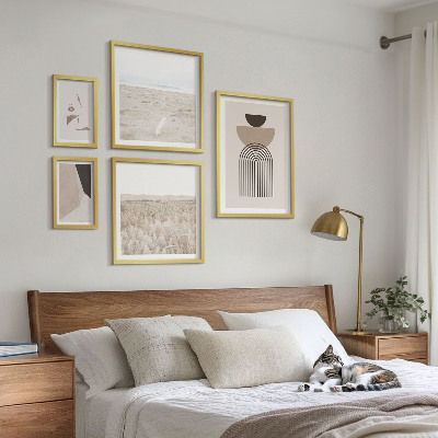 Wanddecoratie compositie Stijlvolle abstracte landschappen