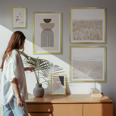 Wanddecoratie compositie Stijlvolle abstracte landschappen