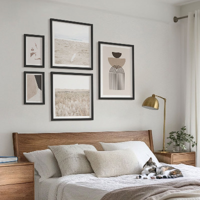 Wanddecoratie compositie Stijlvolle abstracte landschappen