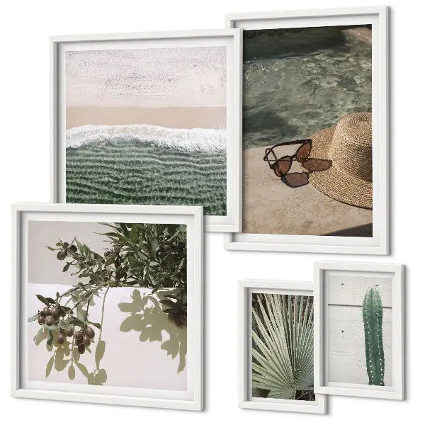 Gallery wall zomerplanten, water en ontspanning