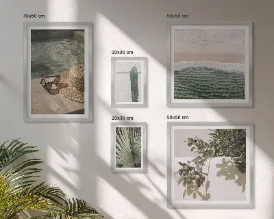 Gallery wall zomerplanten, water en ontspanning