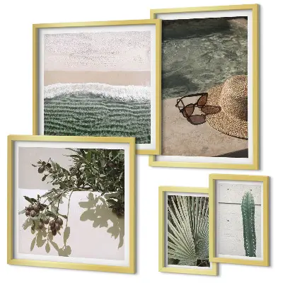 Gallery wall zomerplanten, water en ontspanning