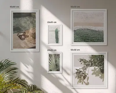Gallery wall zomerplanten, water en ontspanning