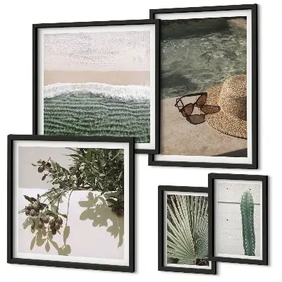 Gallery wall zomerplanten, water en ontspanning