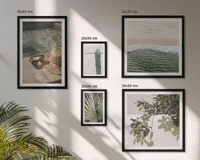 Gallery wall zomerplanten, water en ontspanning