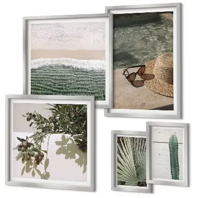 Gallery wall zomerplanten, water en ontspanning