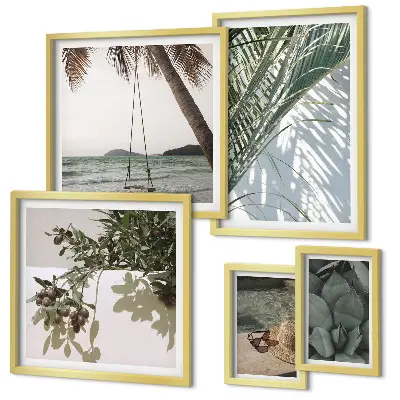 Gallery wall Tropische, rustgevende planten