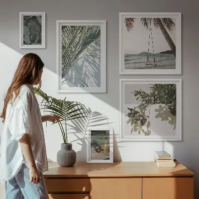 Gallery wall Tropische, rustgevende planten