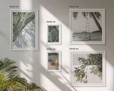 Gallery wall Tropische, rustgevende planten