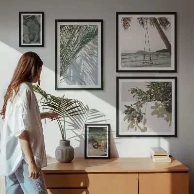 Gallery wall Tropische, rustgevende planten