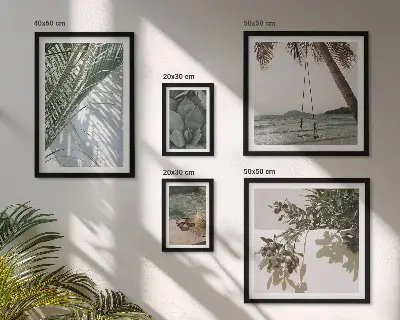 Gallery wall Tropische, rustgevende planten