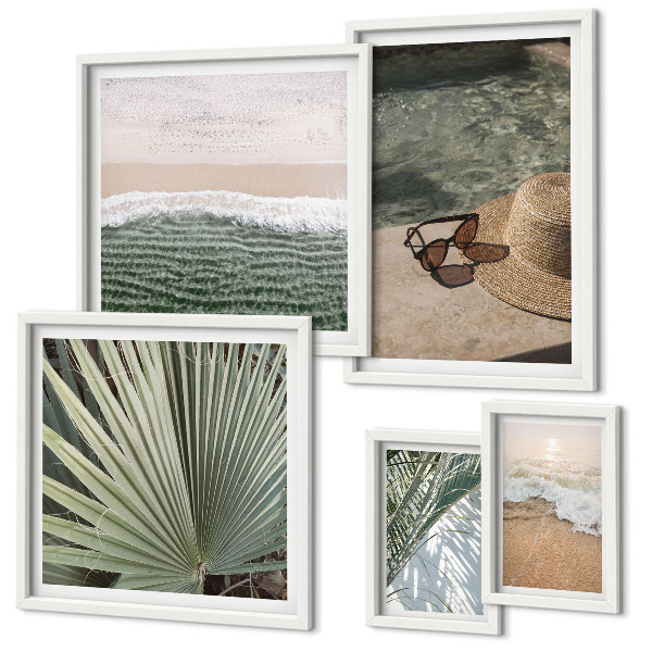 Gallery wall Stijlvolle vakantiethema's met water als thema