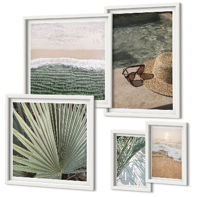 Gallery wall Stijlvolle vakantiethema's met water als thema