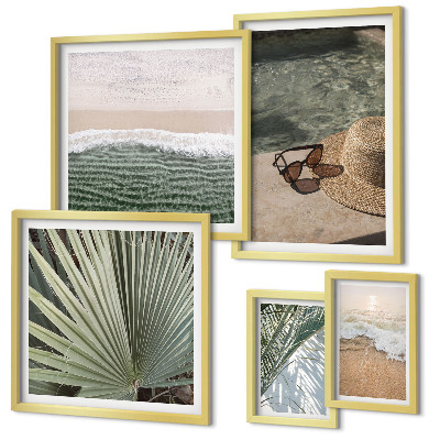 Gallery wall Stijlvolle vakantiethema's met water als thema