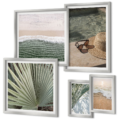 Gallery wall Stijlvolle vakantiethema's met water als thema