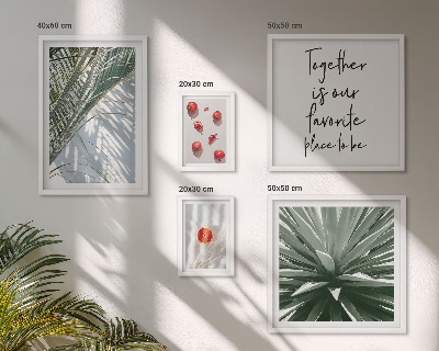 Moderne schilderijen set Boho-stijl, planten, fruit, tropen