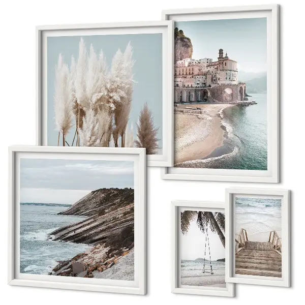 Gallery wall Stijlvol uitzicht op zee
