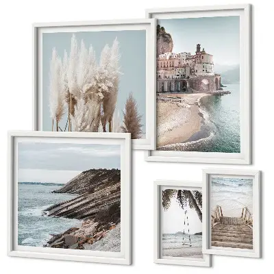 Gallery wall Stijlvol uitzicht op zee