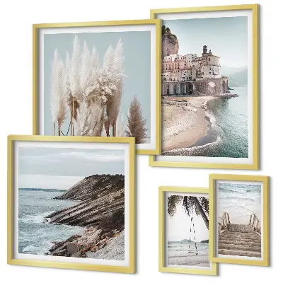Gallery wall Stijlvol uitzicht op zee