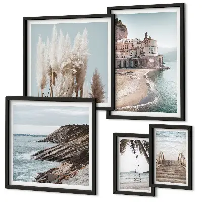Gallery wall Stijlvol uitzicht op zee