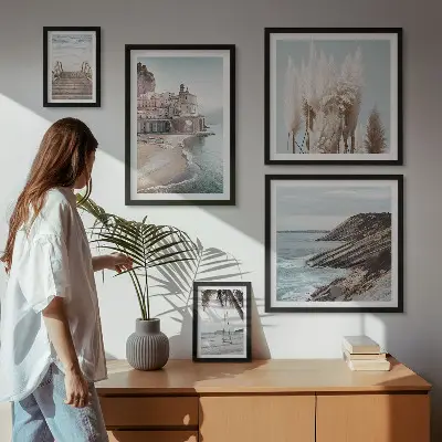 Gallery wall Stijlvol uitzicht op zee