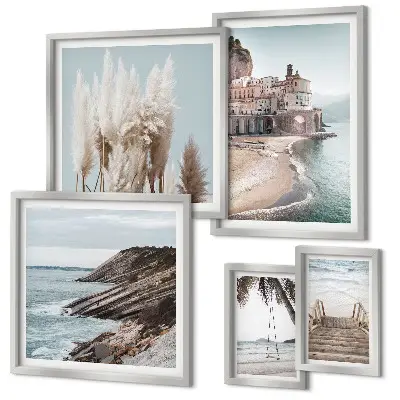 Gallery wall Stijlvol uitzicht op zee