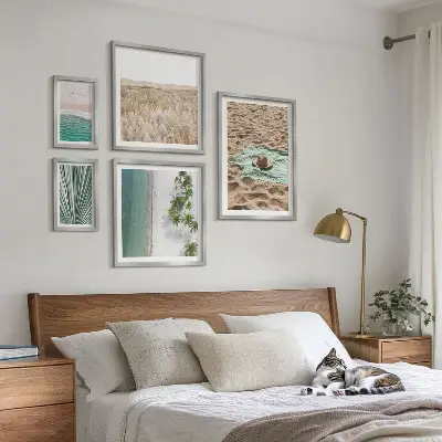 Wanddecoratie compositie Uitzicht op een tropisch strand