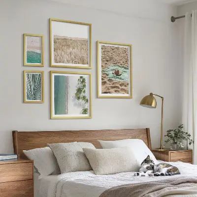 Wanddecoratie compositie Uitzicht op een tropisch strand