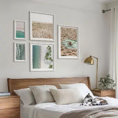 Wanddecoratie compositie Uitzicht op een tropisch strand