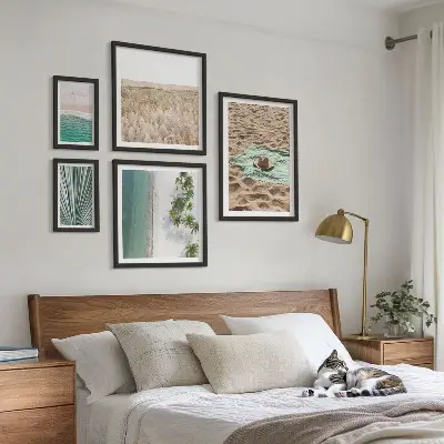 Wanddecoratie compositie Uitzicht op een tropisch strand