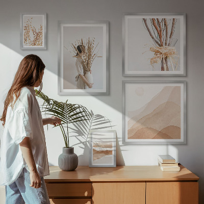 Gallery wall Stijlvolle boho plantenlandschappen