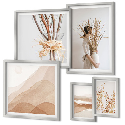 Gallery wall Stijlvolle boho plantenlandschappen