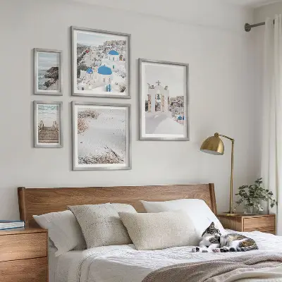 Gallery wall De witte landschappen van Griekenland