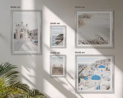 Gallery wall De witte landschappen van Griekenland
