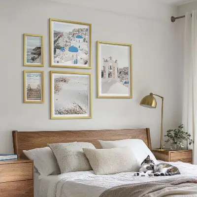 Gallery wall De witte landschappen van Griekenland